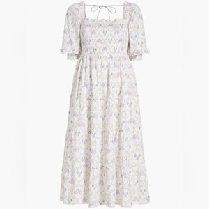 Hill House Home Nesli Nap Dress in Size XS in Whistledown Trellis